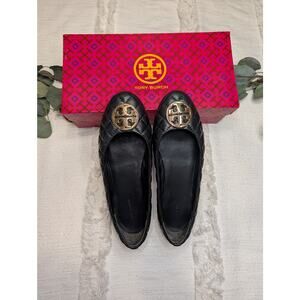 Tory Burch Nappa Leather Chelsea Quilted Ballet Flats